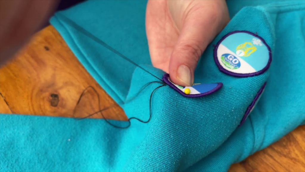 Scout guide to sewing on badges to clothes